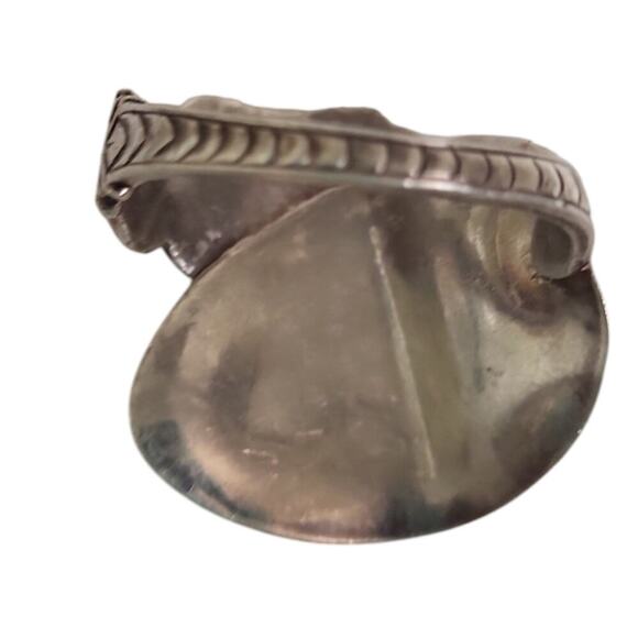 Sterling Silver Curved Saddle Ring - Picture 3 of 5